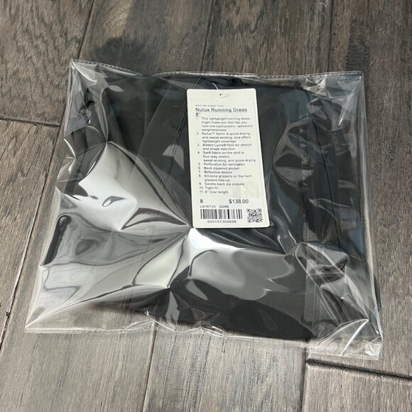 Lululemon NWT Nulux Running Dress Graphite Grey - Picture 15 of 15